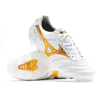Mizuno Morelia II Made In Japan FG - White/Football Gold/Galaxy Silver
