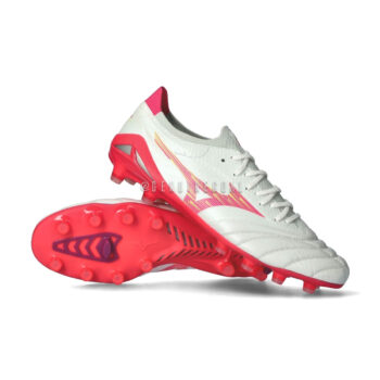 Mizuno Morelia Neo IV Beta Elite FG – White-Pink Tetra-Fuchsia Purple